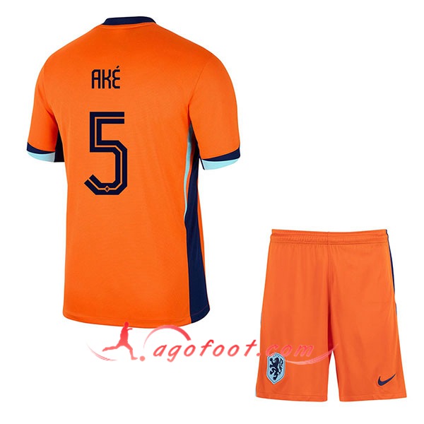 Maillot Equipe Foot Pays-Bas (AKE #5) Enfant 2024/2025 Domicile