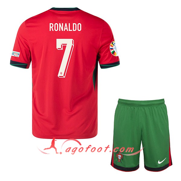 Maillot Equipe Foot Portugal (RONALDO #7) Enfant 2024/2025 Domicile