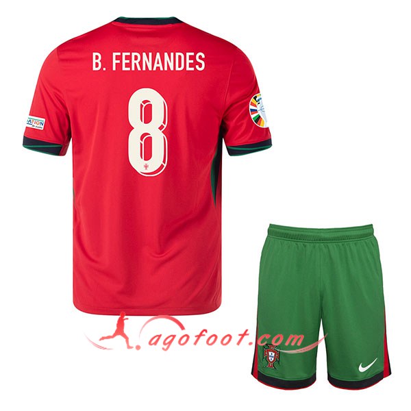 Maillot Equipe Foot Portugal (B. FERNANDES #8) Enfant 2024/2025 Domicile