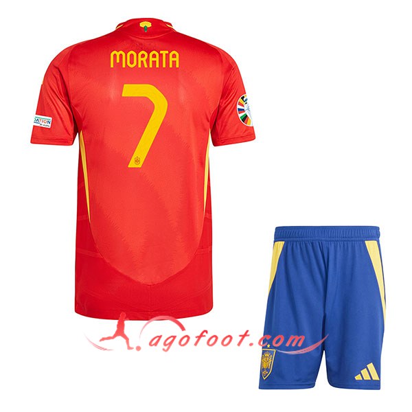 Maillot Equipe Foot Espagne (MORATA #7) Enfant 2024/2025 Domicile