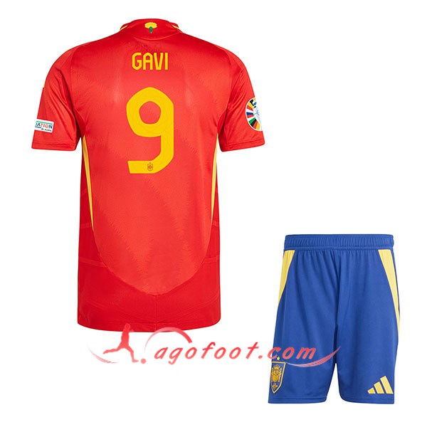 Maillot Equipe Foot Espagne (GAVI #9) Enfant 2024/2025 Domicile