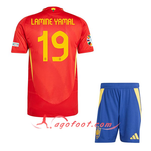 Maillot Equipe Foot Espagne (LAMINE YAMAL #19) Enfant 2024/2025 Domicile