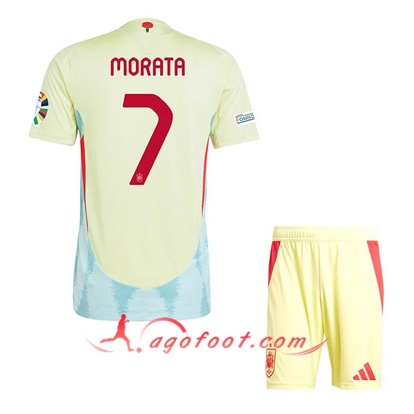 Maillot Equipe Foot Espagne (MORATA #7) Enfant 2024/2025 Exterieur