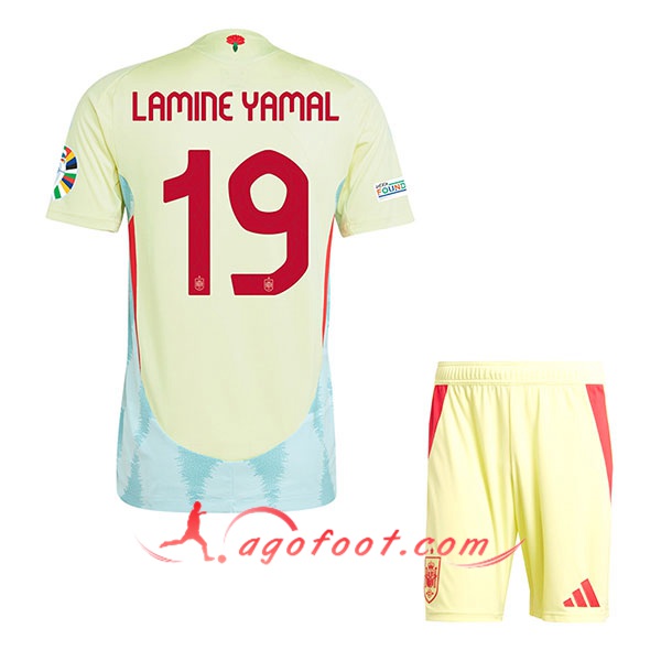 Maillot Equipe Foot Espagne (LAMINE YAMAL #19) Enfant 2024/2025 Exterieur