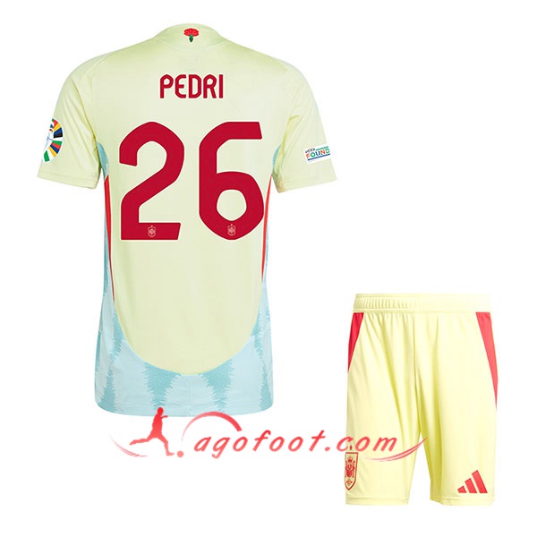 Maillot Equipe Foot Espagne (PEDRI #26) Enfant 2024/2025 Exterieur