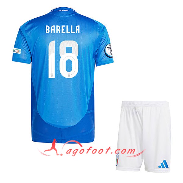 Maillot Equipe Foot Italie (BARELLA #18) Enfant 2024/2025 Domicile
