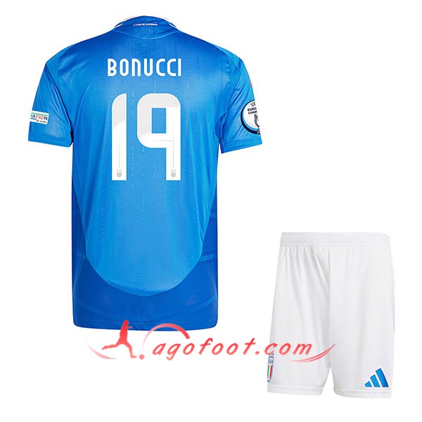 Maillot Equipe Foot Italie (BONUCCI #19) Enfant 2024/2025 Domicile