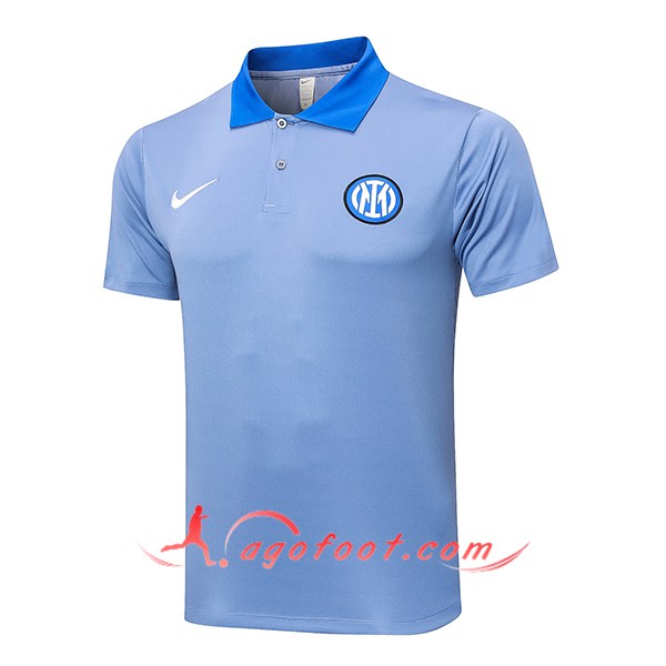 Polo Foot Inter Milan Bleu/Gris 2024/2025