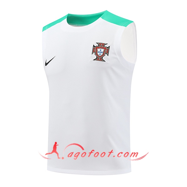 Training Debardeur Portugal Blanc/Vert 2024/2025