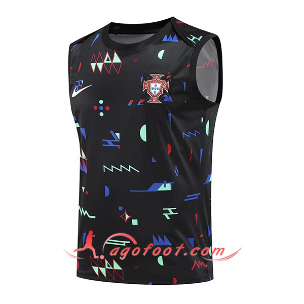 Training Debardeur Portugal Noir 2024/2025