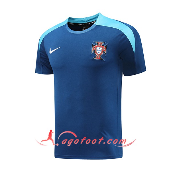 Training T-Shirts Portugal Bleu Royal 2024/2025