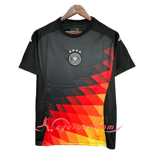 Training T-Shirts Allemagne Noir/Rouge/Jaune 2024/2025