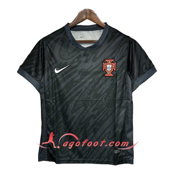 Maillot Equipe Foot Portugal Gardien De But Noir 2024/2025
