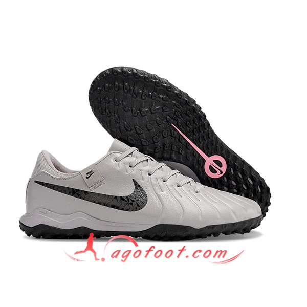 Nike Chaussures de Foot Tiempo Legend X Academy TF Gris/Noir