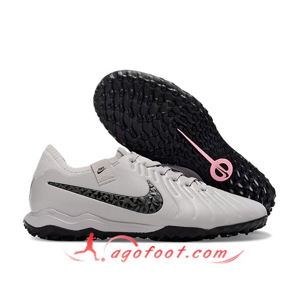 Nike Chaussures de Foot Tiempo Legend X PRO TF Gris/Noir