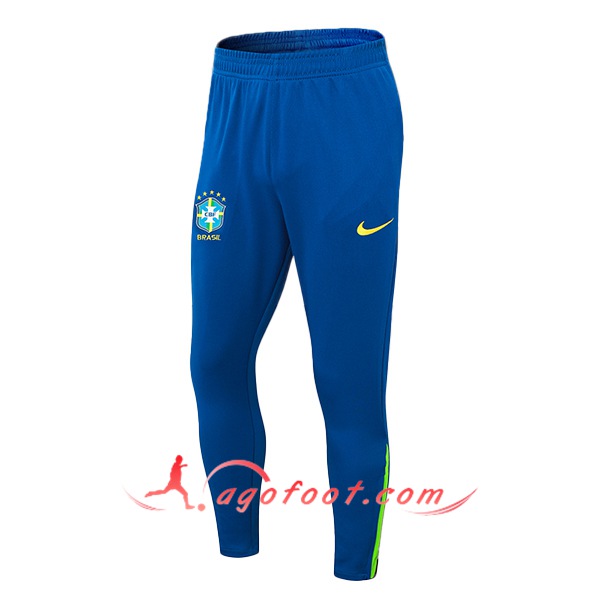 Pantalon Foot Brésil Bleu/Vert 2024/2025 -03