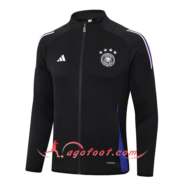 Veste Foot Allemagne Noir/Pourpre 2024/2025