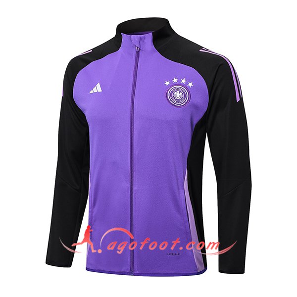 Veste Foot Allemagne Noir/Pourpre 2024/2025 -02
