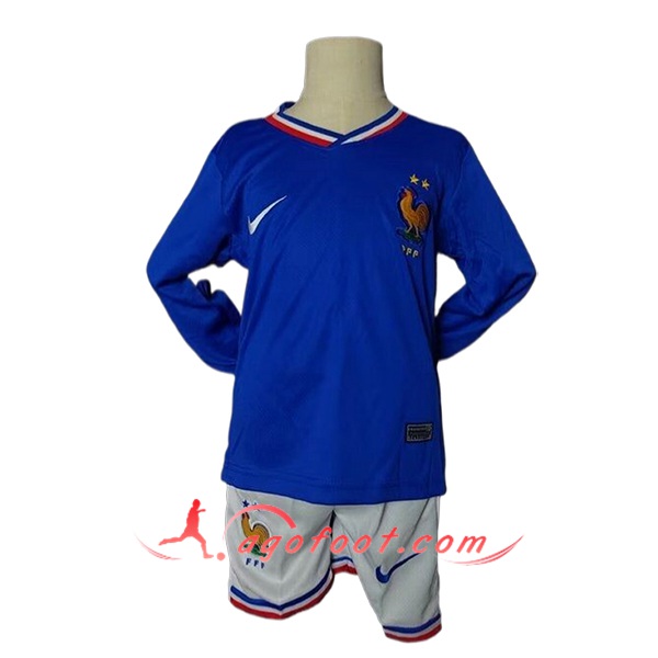 Maillot de Foot France Enfant Domicile Manches Longues 2024/2025