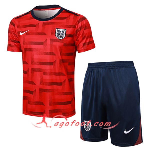 Ensemble Training T-Shirts Angleterre Rouge 2024/2025
