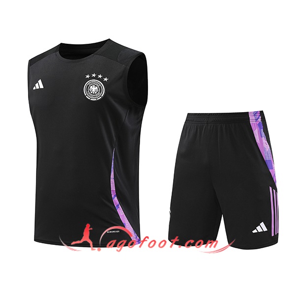 Ensemble Training Debardeur Allemagne Noir/Pourpre 2024/2025