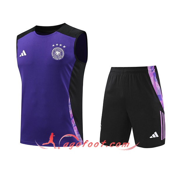 Ensemble Training Debardeur Allemagne Pourpre/Noir 2024/2025