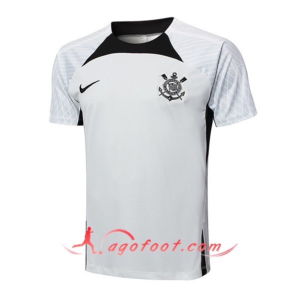 Training T-Shirts Corinthians Gris/Noir 2024/2025
