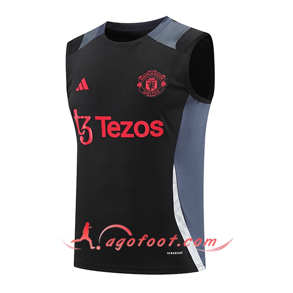 Training Debardeur Manchester United Noir/Gris 2024/2025