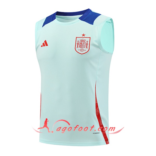 Training Debardeur Espagne Bleu Clair 2024/2025