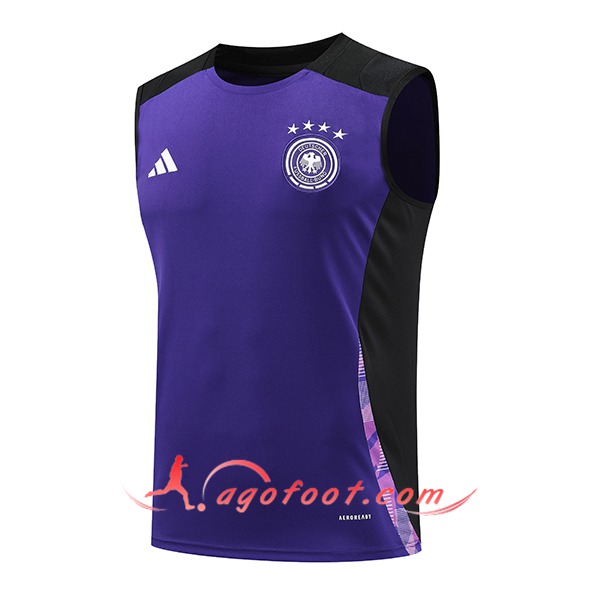 Training Debardeur Allemagne Pourpre/Noir 2024/2025