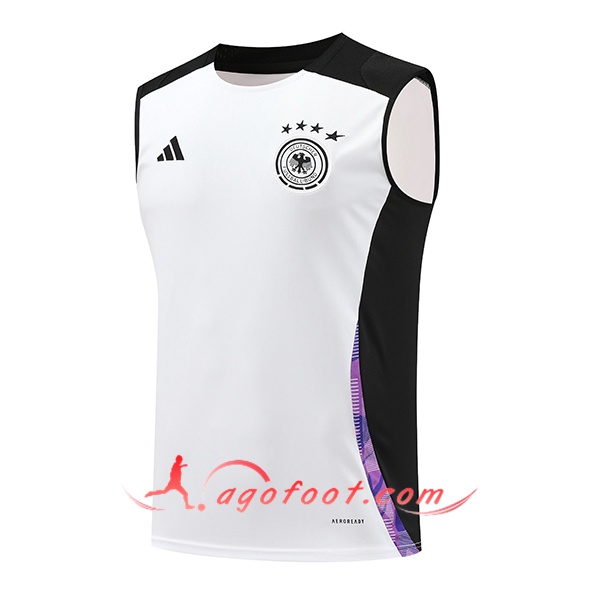 Training Debardeur Allemagne Blanc/Noir/Pourpre 2024/2025 -02