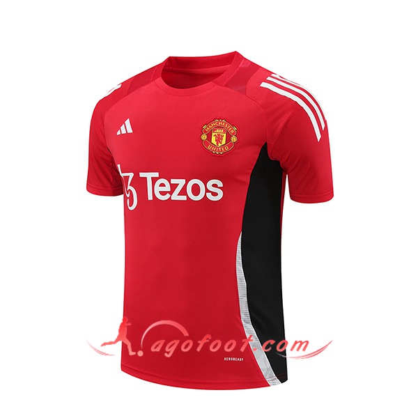 Training T-Shirts Manchester United Rouge/Noir 2024/2025
