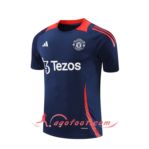 Training T-Shirts Manchester United Bleu Foncé 2024/2025