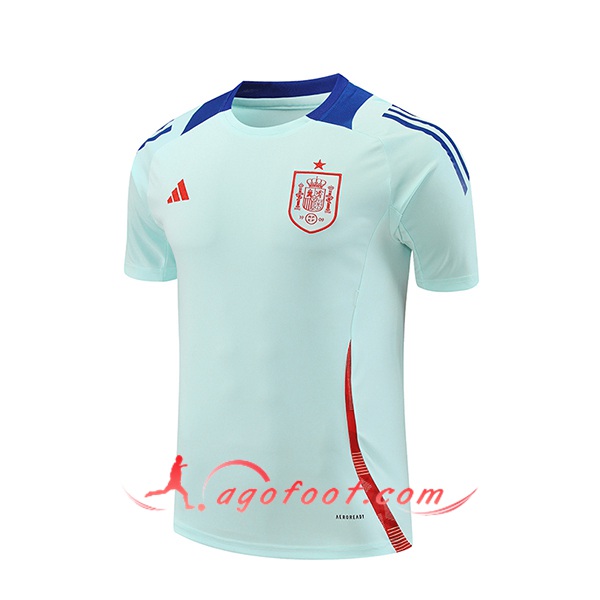 Training T-Shirts Espagne Bleu Clair 2024/2025 -02