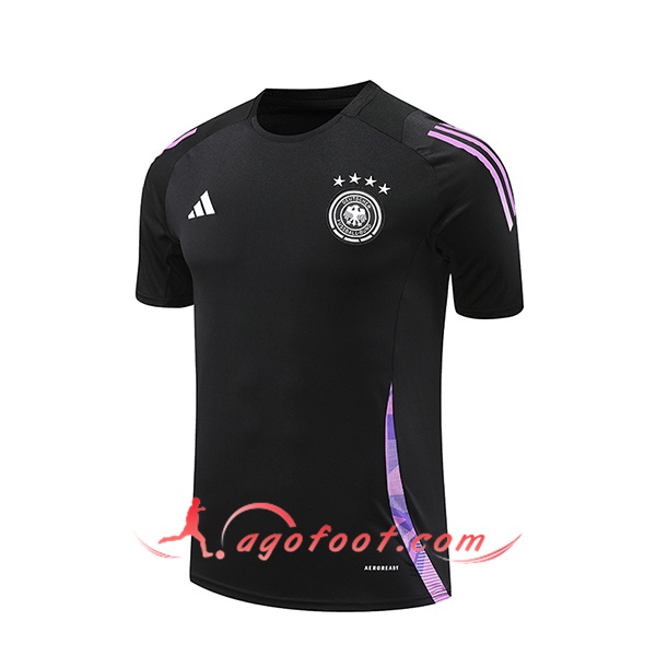 Training T-Shirts Allemagne Noir/Pourpre 2024/2025