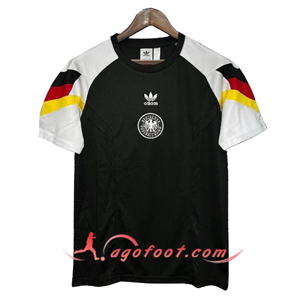 Training T-Shirts Allemagne Noir/Blanc 2024/2025