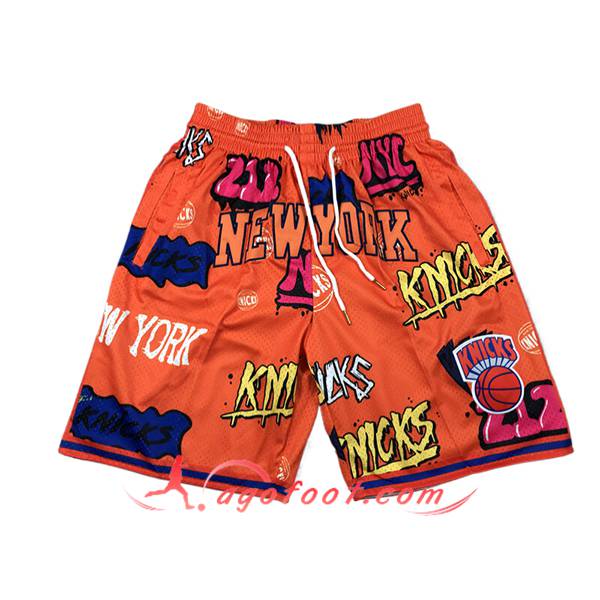 Shorts NBA New York Knicks 2024/25 Orange