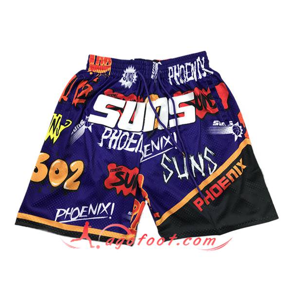 Shorts NBA Phoenix Suns 2024/25 Pourpre