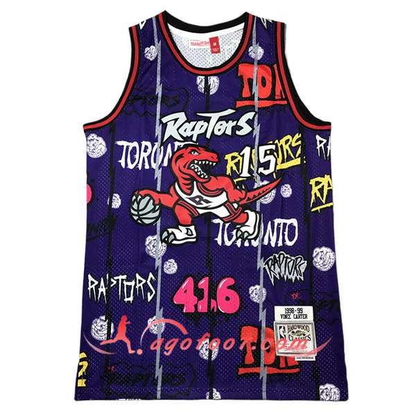 Maillot Toronto Raptors (CARTER #15) 2024/25 Pourpre