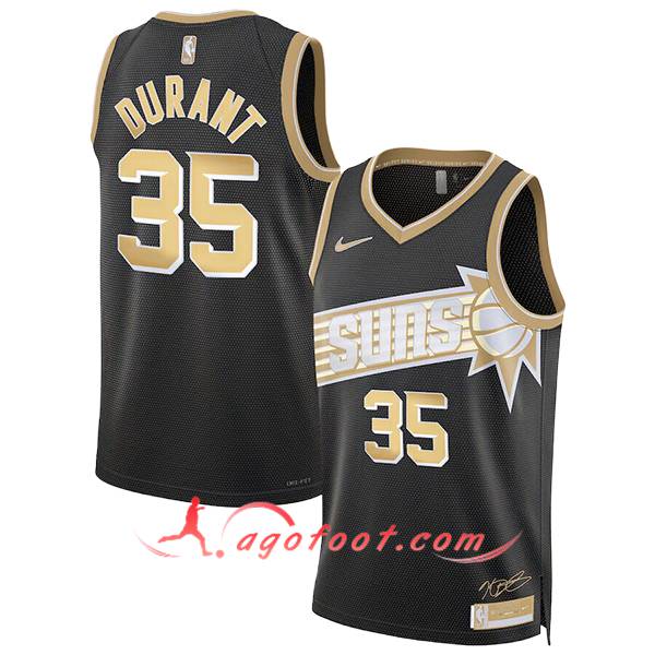 Maillot Phoenix Suns (DURANT #35) 2024/25 Noir/Jaune