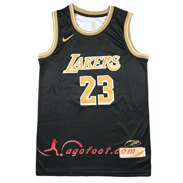 Maillot Los Angeles Lakers (JAMES #23) 2024/25 Noir/Jaune