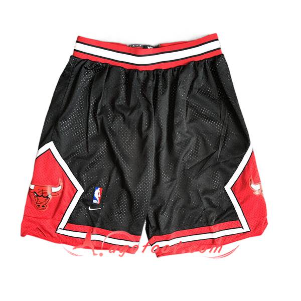 Shorts NBA Chicago Bulls 2024/25 Noir/Rouge