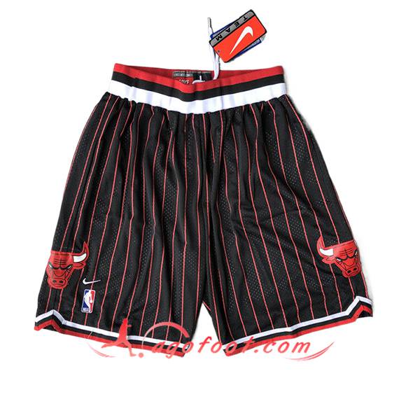 Shorts NBA Chicago Bulls 2024/25 Noir/Rouge -02