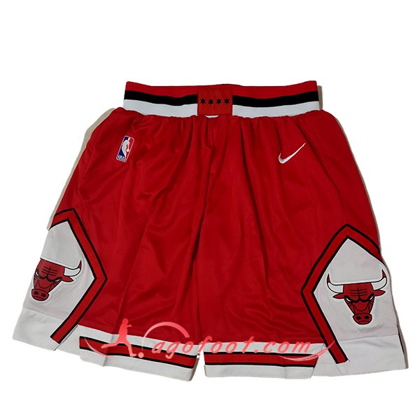 Shorts NBA Chicago Bulls 2024/25 Rouge/Blanc -02
