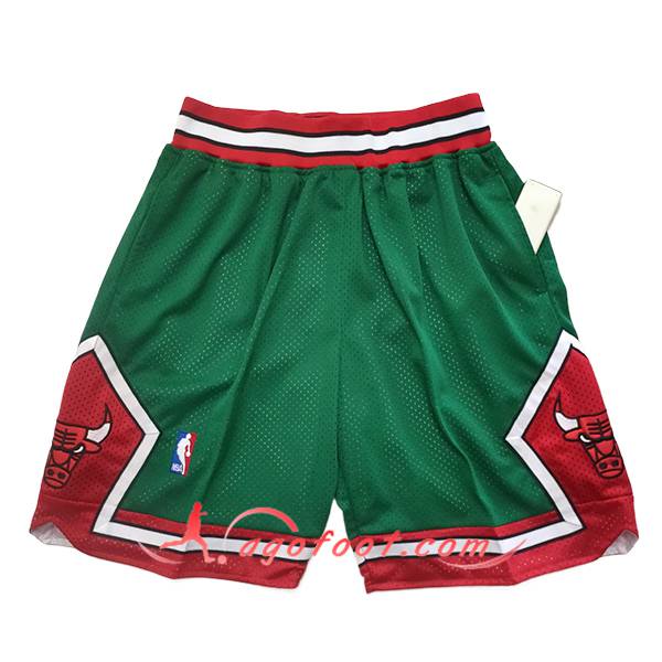 Shorts NBA Chicago Bulls 2024/25 Vert/Rouge