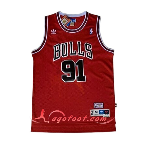 Maillot Chicago Bulls (RODMAN #91) 2024/25 Rouge
