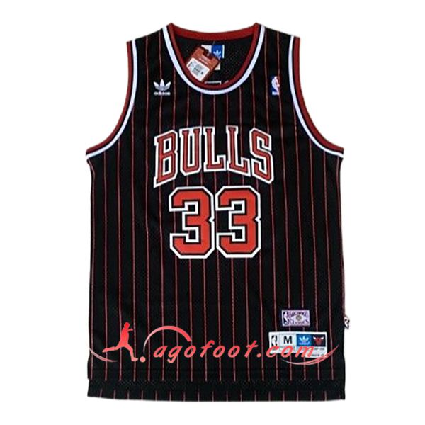 Maillot Chicago Bulls (PIPPEN #33) 2024/25 Noir/Rouge -02