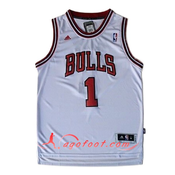 Maillot Chicago Bulls (ROSE #1) 2024/25 Blanc/Rouge