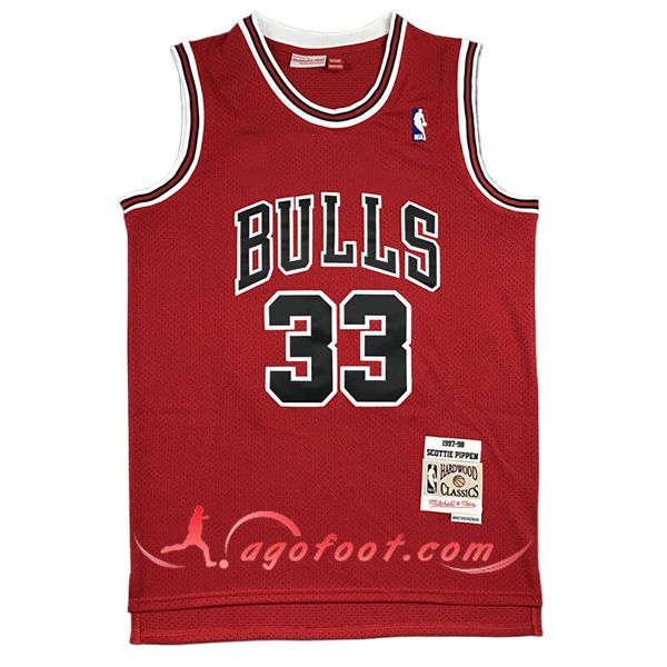 Maillot Chicago Bulls (PIPPEN #33) 2024/25 Rouge/Noir