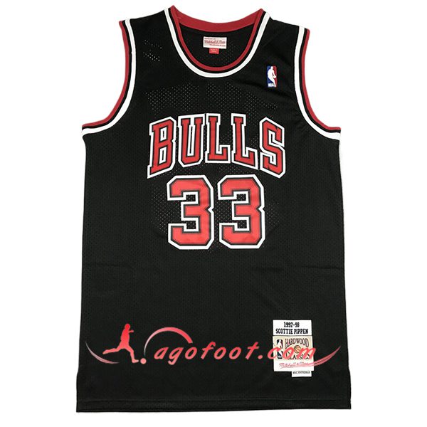 Maillot Chicago Bulls (PIPPEN #33) 2024/25 Noir/Rouge -03